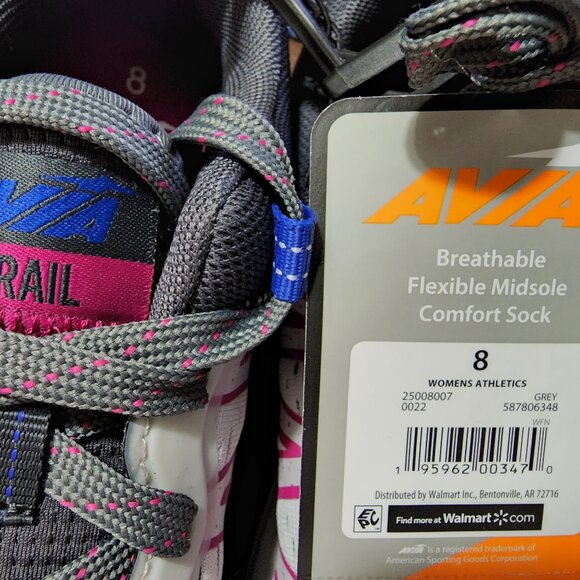 Avia Women's Trail Shoe Size 8 Lightweight Memory Foam Footbed Outdoors - Picture 2 of 8